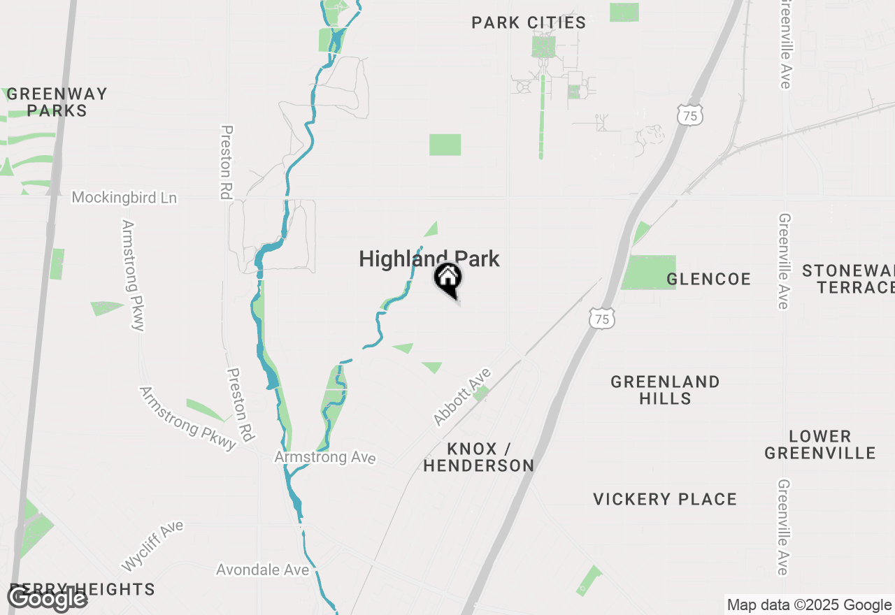 Map of 3529 Princeton Avenue, Highland Park, TX 75205