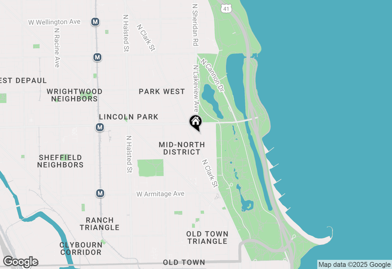 Map of 2317 N Clark Street #302, Chicago, IL 60614