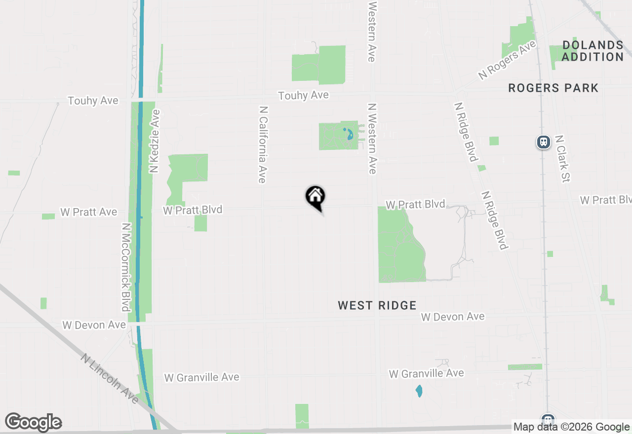 Map of 6738 N Rockwell Street #1, Chicago, IL 60645