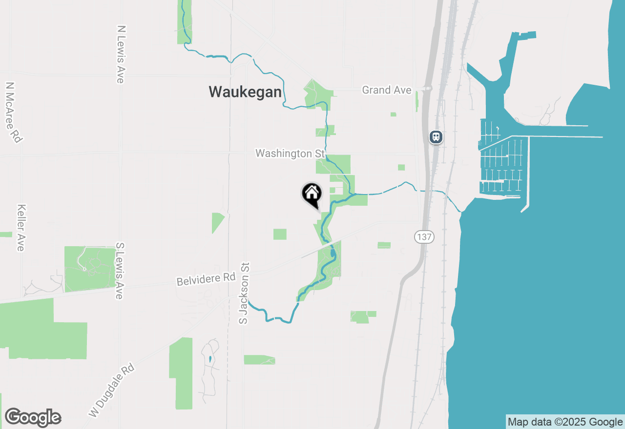 Map of 236 S Park Avenue, Waukegan, IL 60085