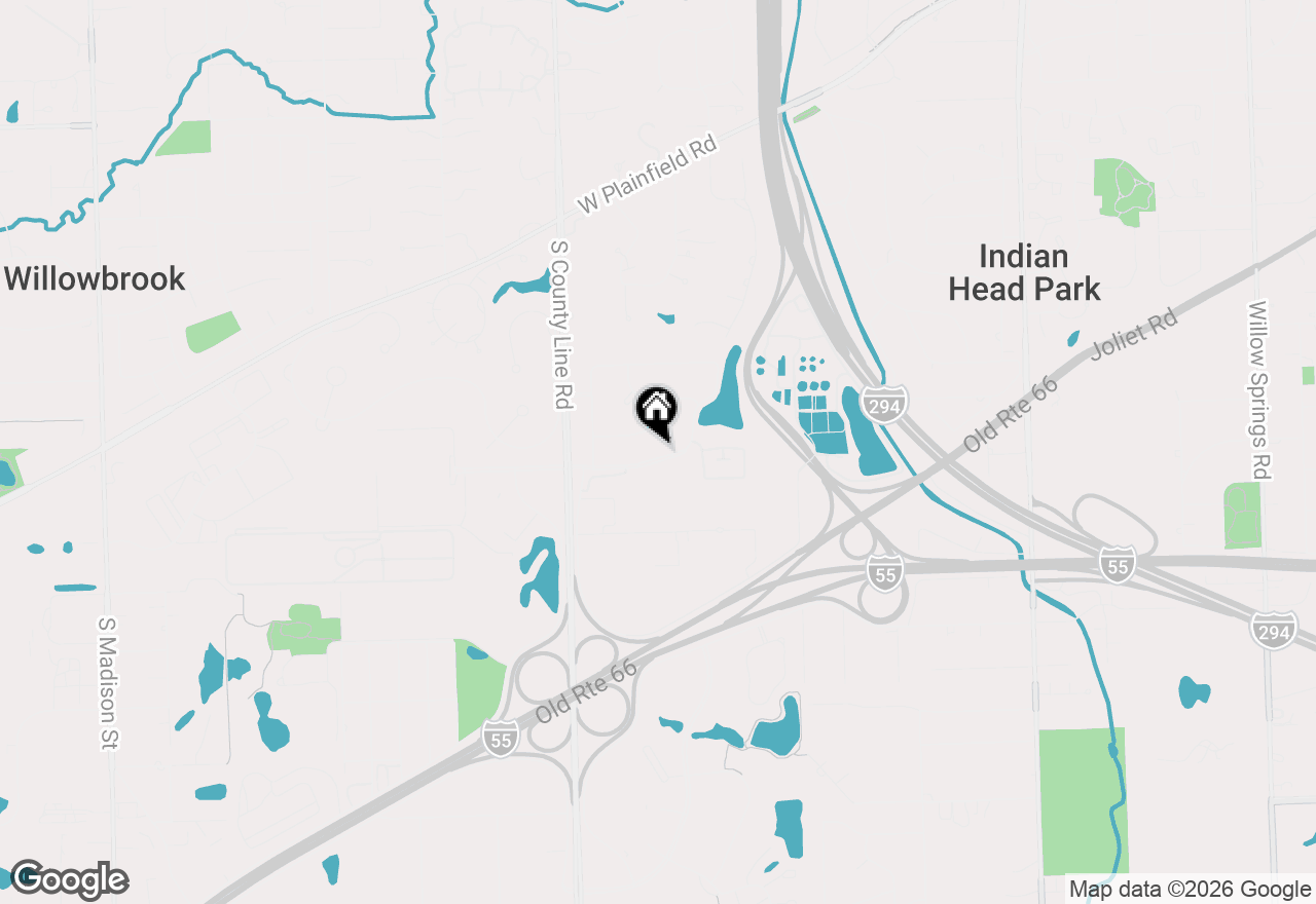 Map of 133 Carriage Way Drive, Burr Ridge, IL 60527