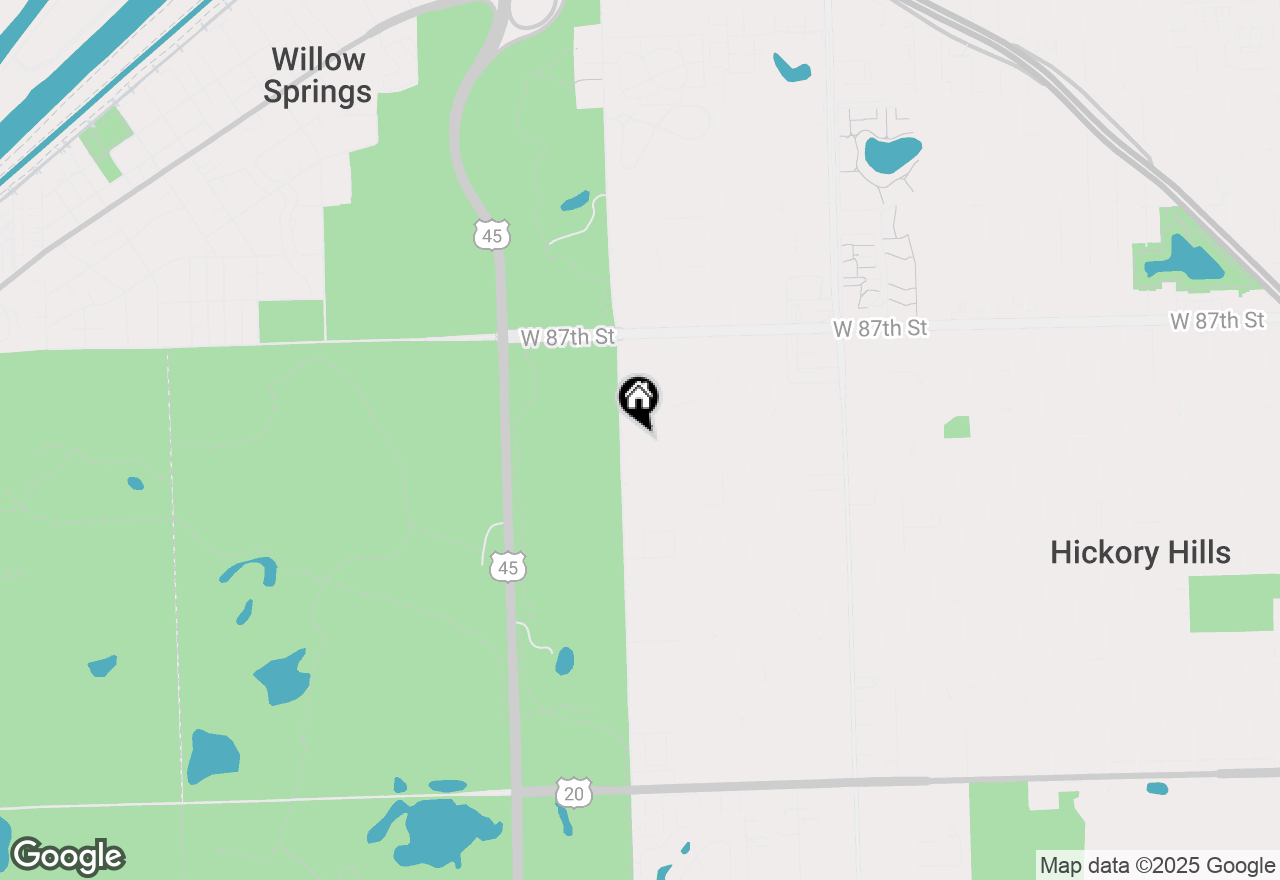 Map of 9143 Beechnut Road, Hickory Hills, IL 60457