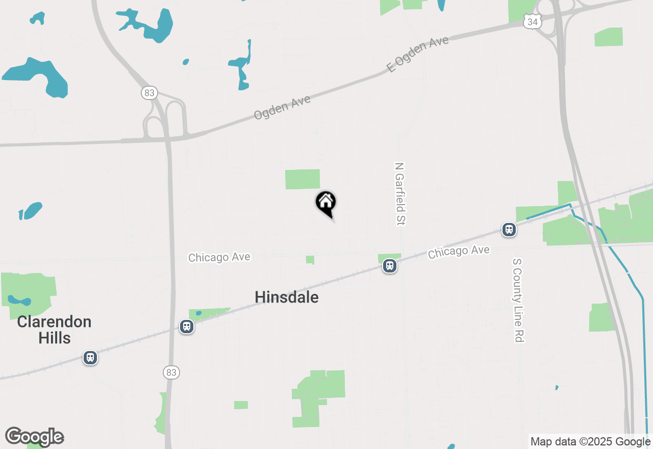 Map of 123 N Vine Street, Hinsdale, IL 60521