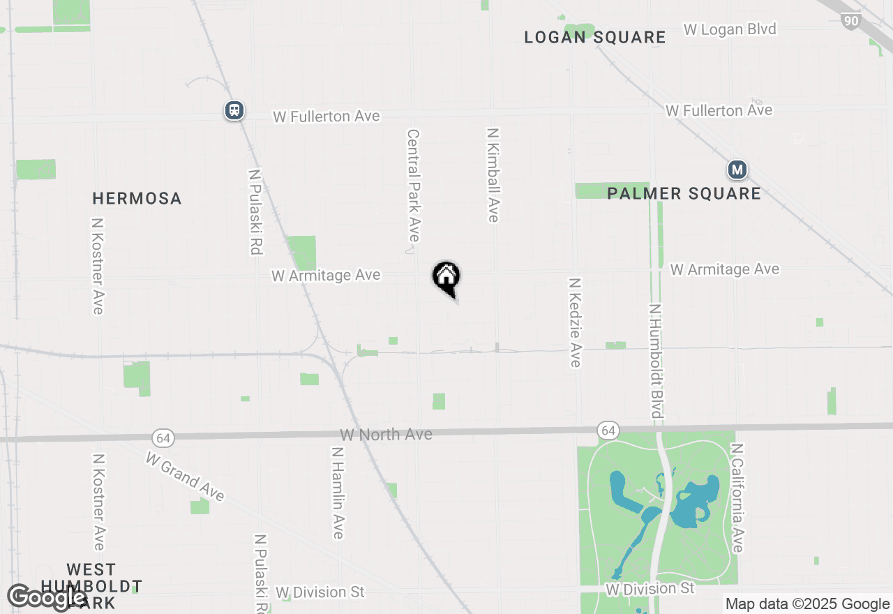 Map of 3536 W Cortland Street, Chicago, IL 60647