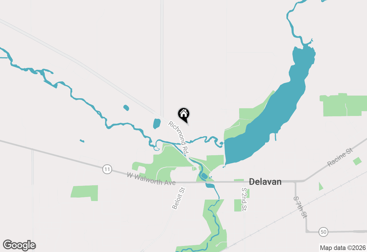 Map of 217 Franklin St #2H, Delavan, WI 53115