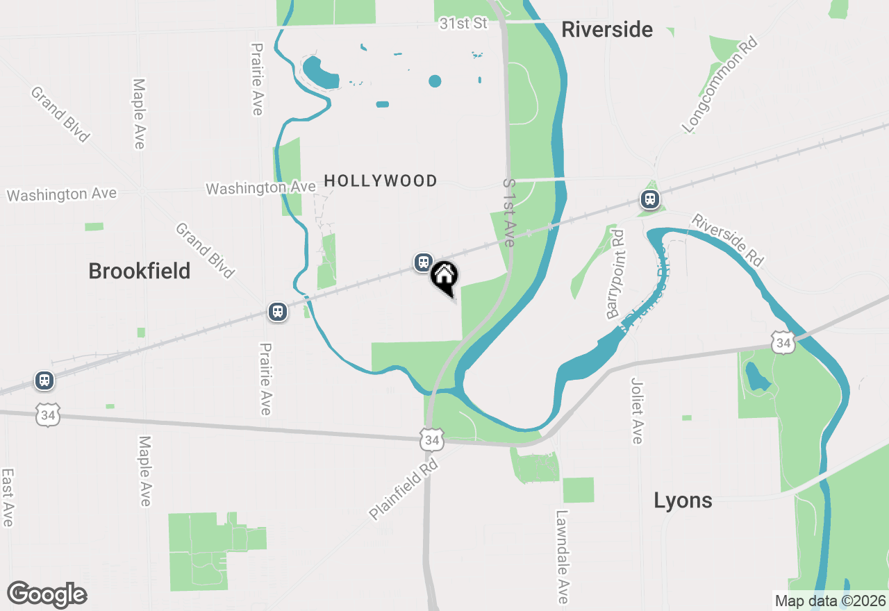 Map of 8423 Greenview Avenue, Brookfield, IL 60513
