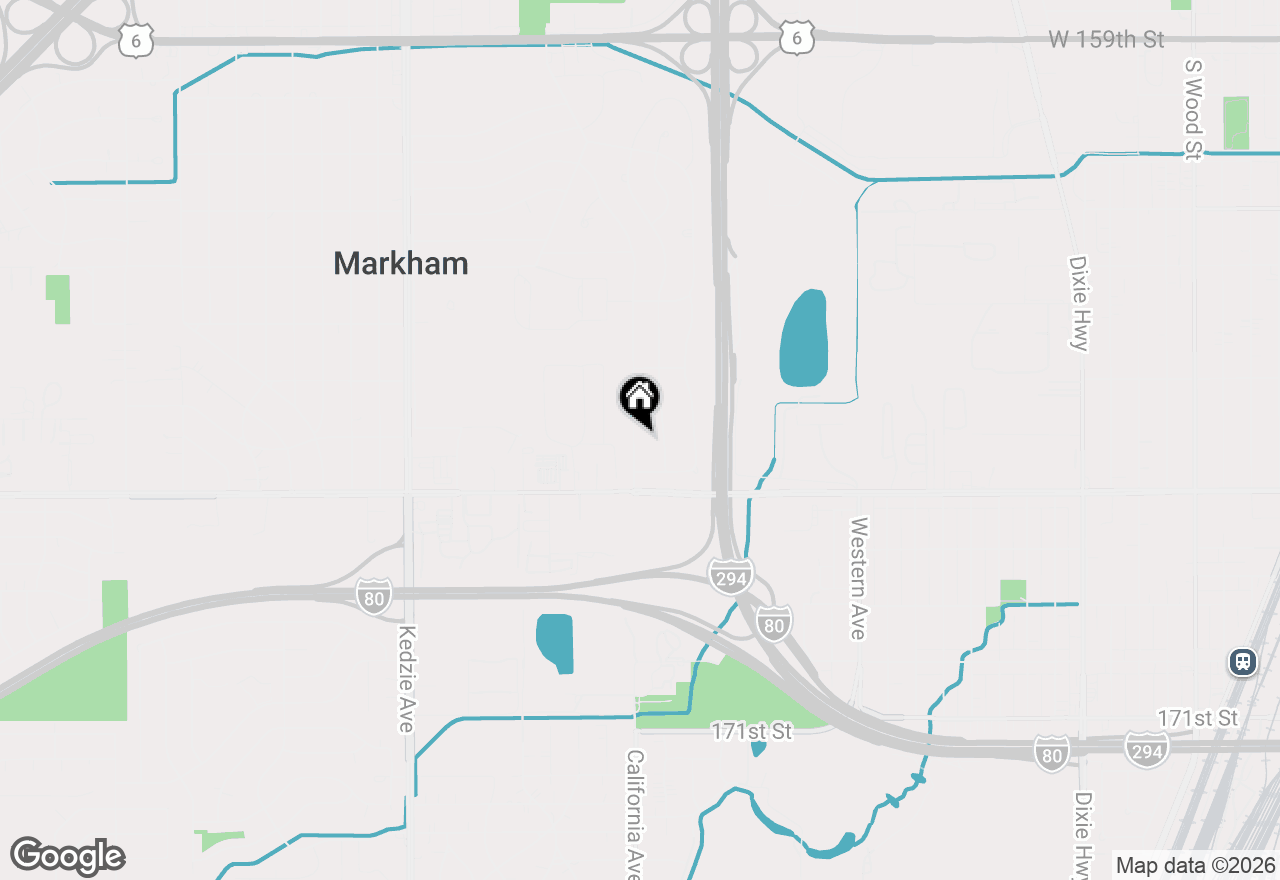 Map of 16607 California Avenue, Markham, IL 60428