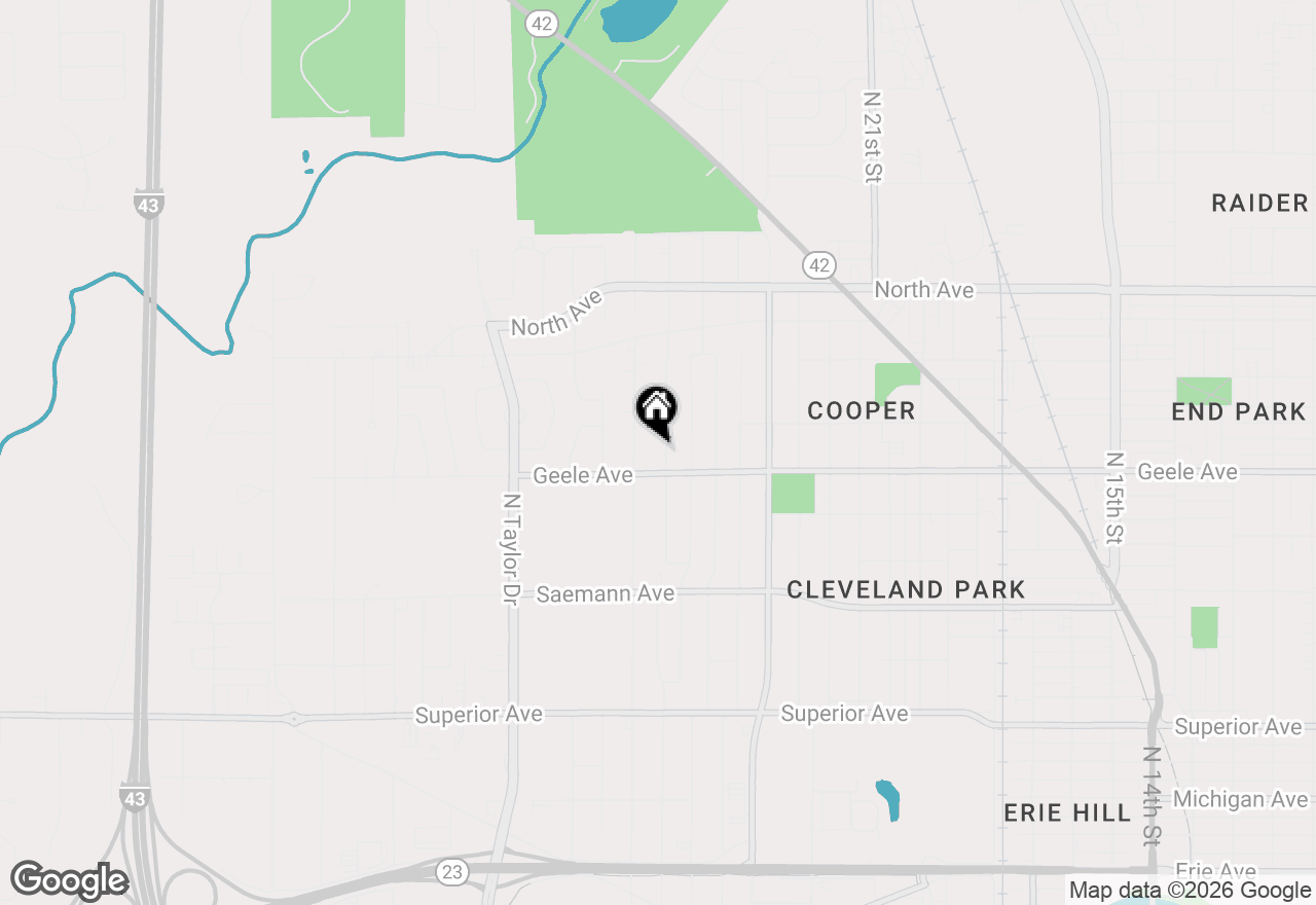 Map of 2222 N 28th St, Sheboygan, WI 53083