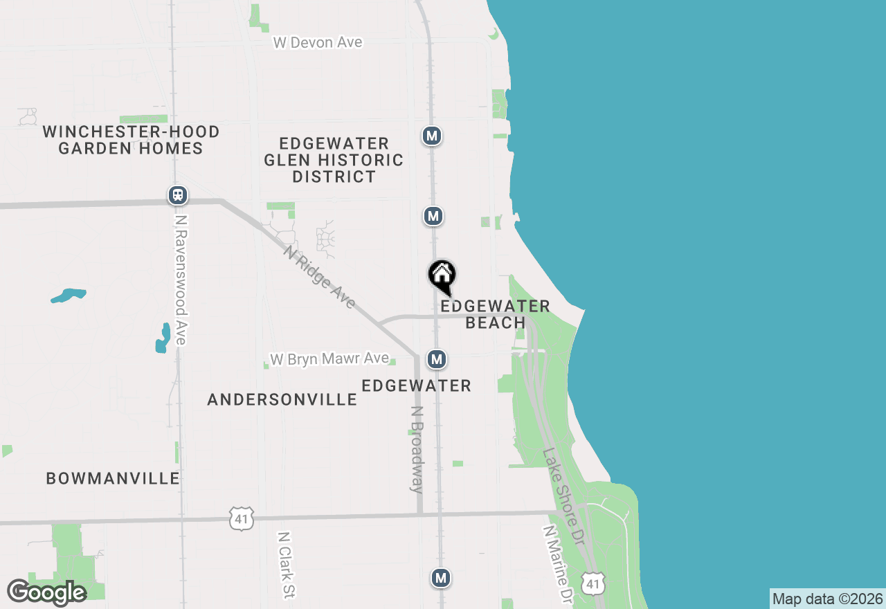 Map of 5718 N Winthrop Avenue #205, Chicago, IL 60660