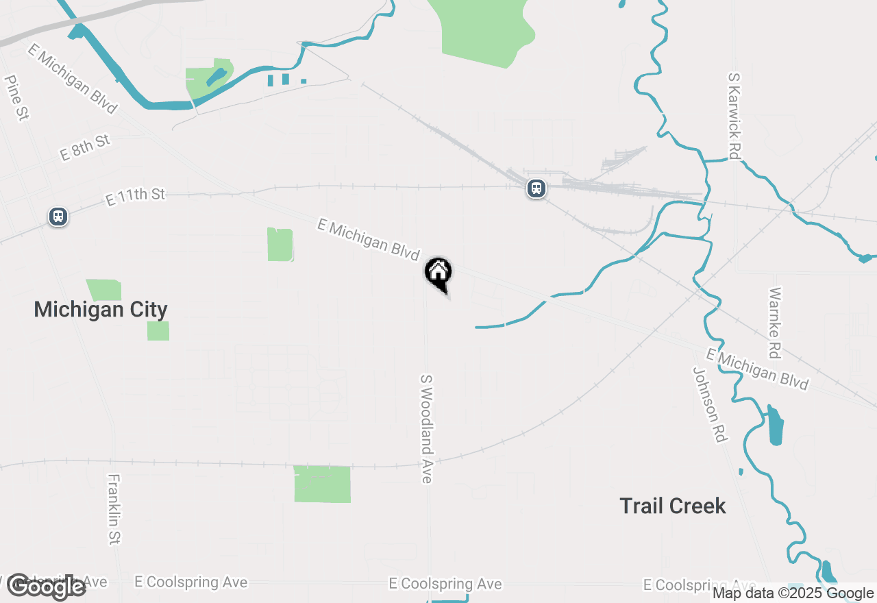 Map of 151 Faulknor Street, Michigan City, IN 46360