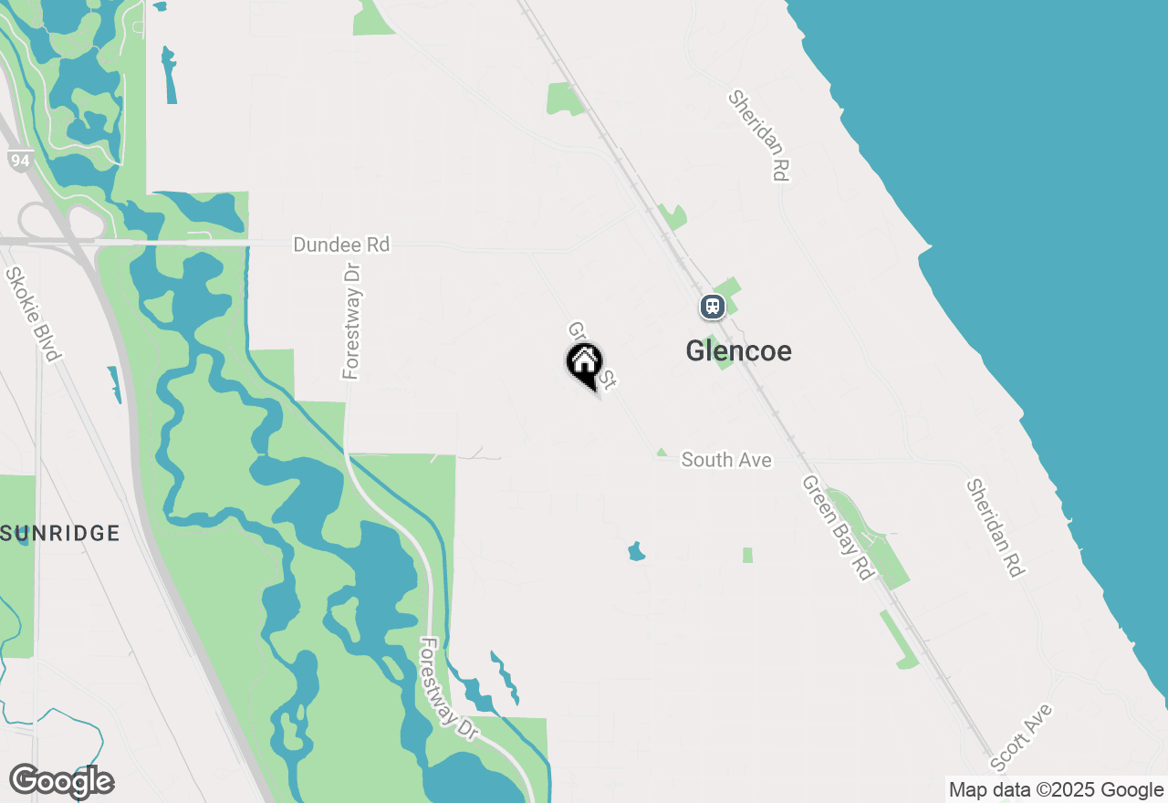 Map of 707 Bluff Street, Glencoe, IL 60022