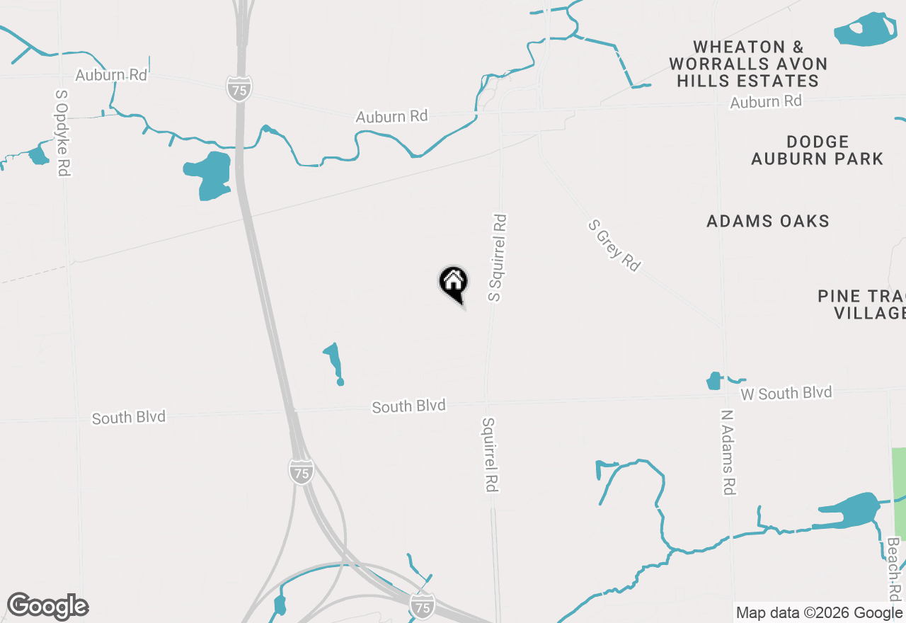 Map of 3124 Bessie Street, Auburn Hills, MI 48326