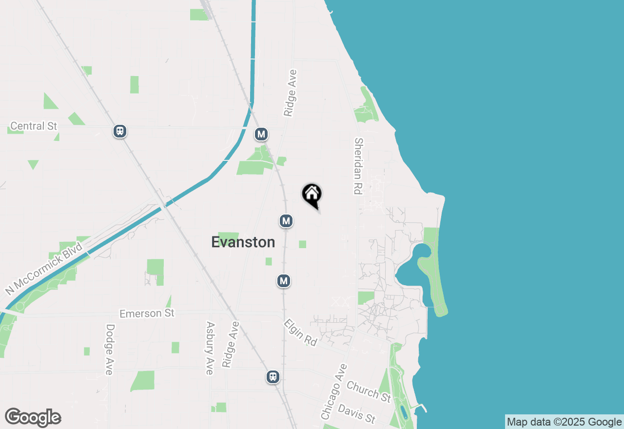 Map of 2233 Sherman Avenue, Evanston, IL 60201