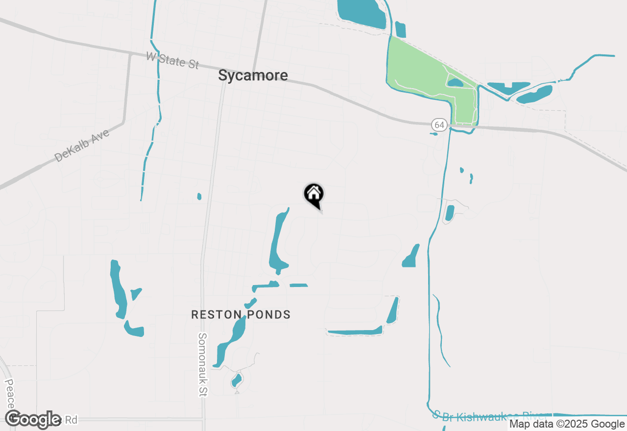 Map of 853 Greenleaf Street, Sycamore, IL 60178