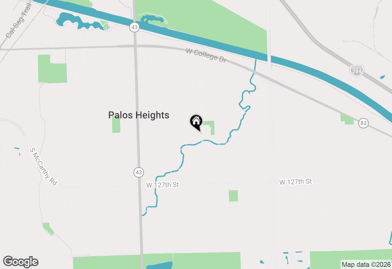 Map of 12401 S 68th Court, Palos Heights, IL 60463