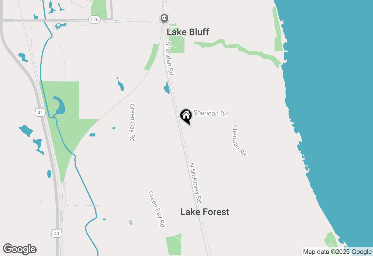 Map of 1551 N Mckinley Road, Lake Forest, IL 60045