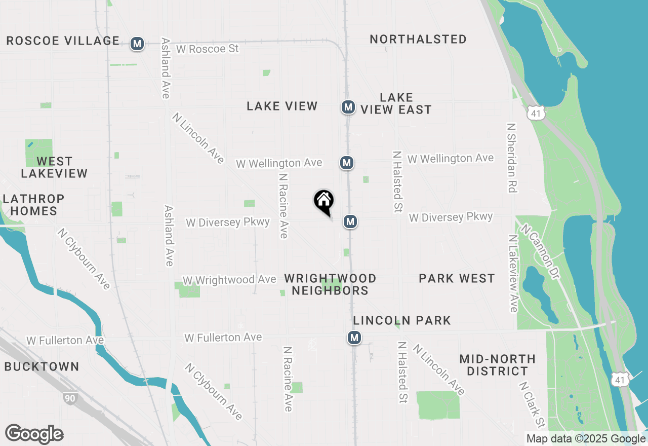 Map of 1037 W Diversey Parkway #2, Chicago, IL 60614
