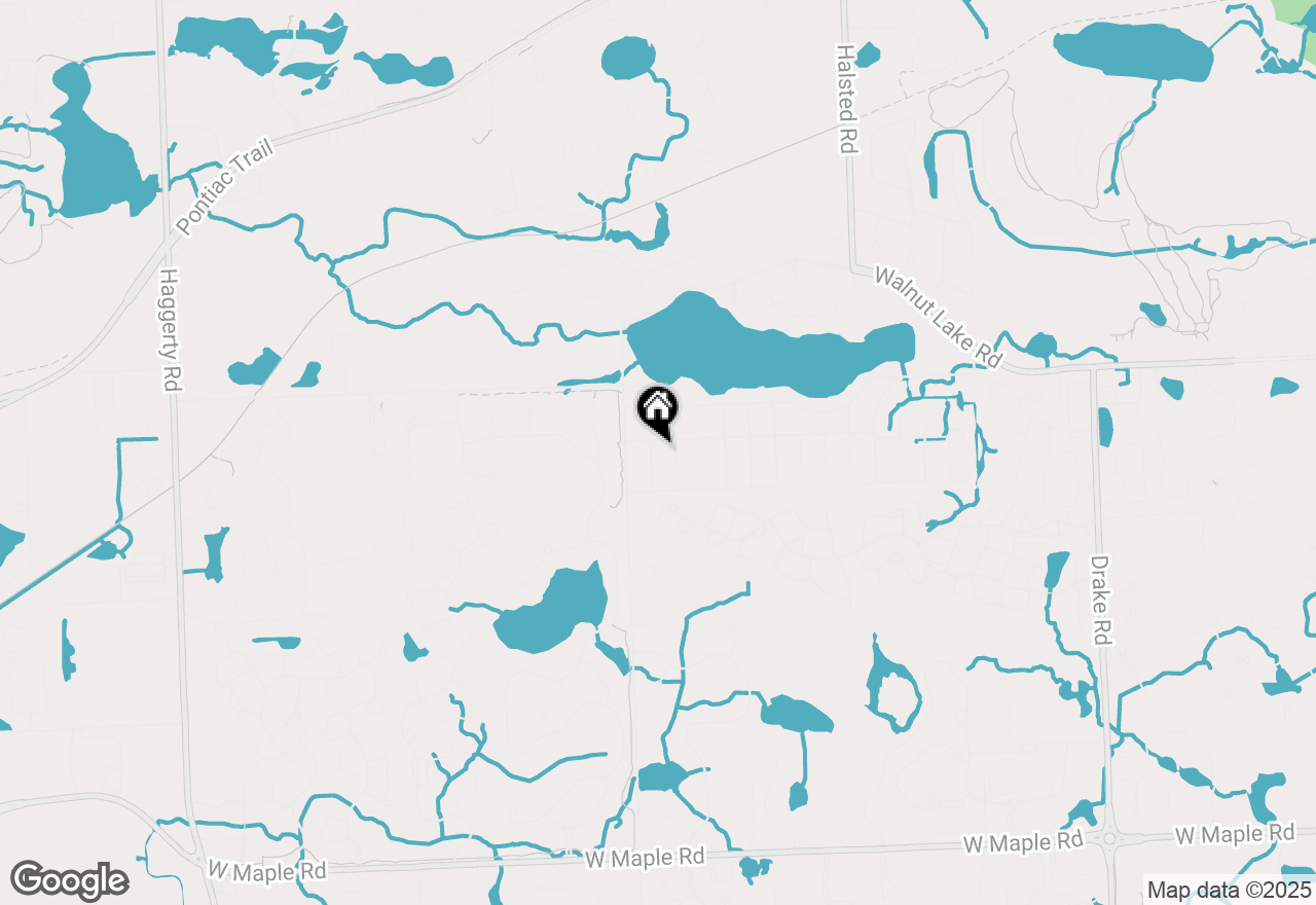 Map of 5625 Langlois, West Bloomfield, MI 48322