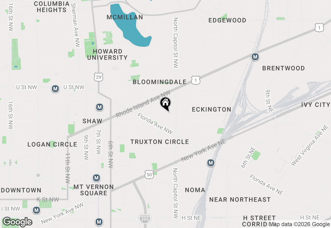Map of 51 Randolph Place Nw #304, Washington, DC 20001
