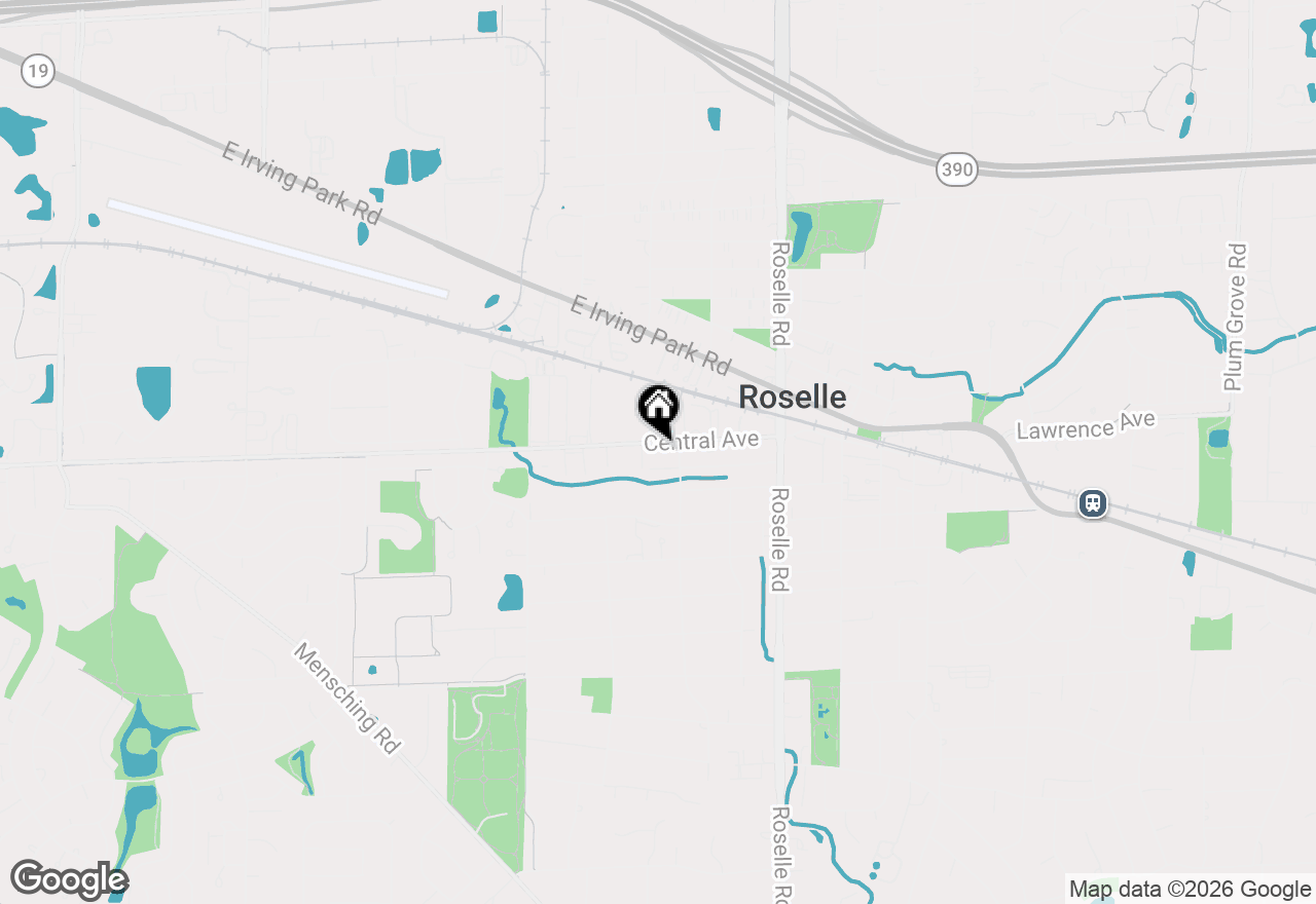 Map of 109 Central Avenue #A, Roselle, IL 60172