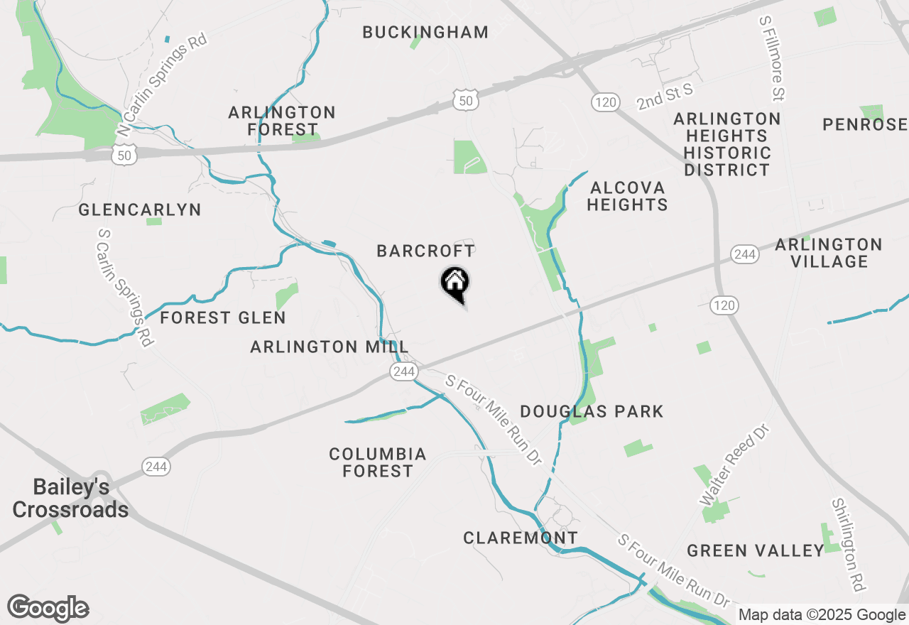 Map of 4612 9th Street S, Arlington, VA 22204