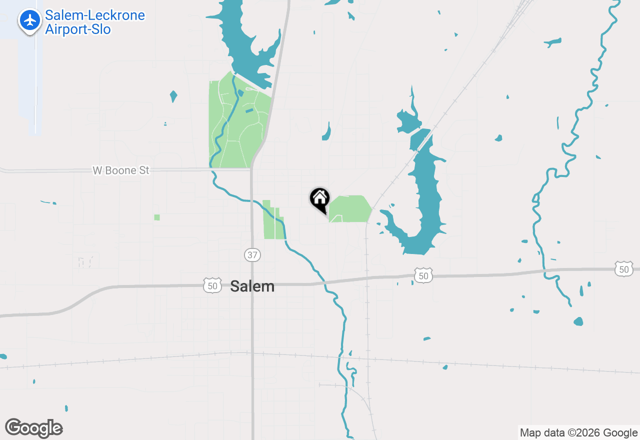 Map of 622 N Marion Avenue, Salem, IL 62881