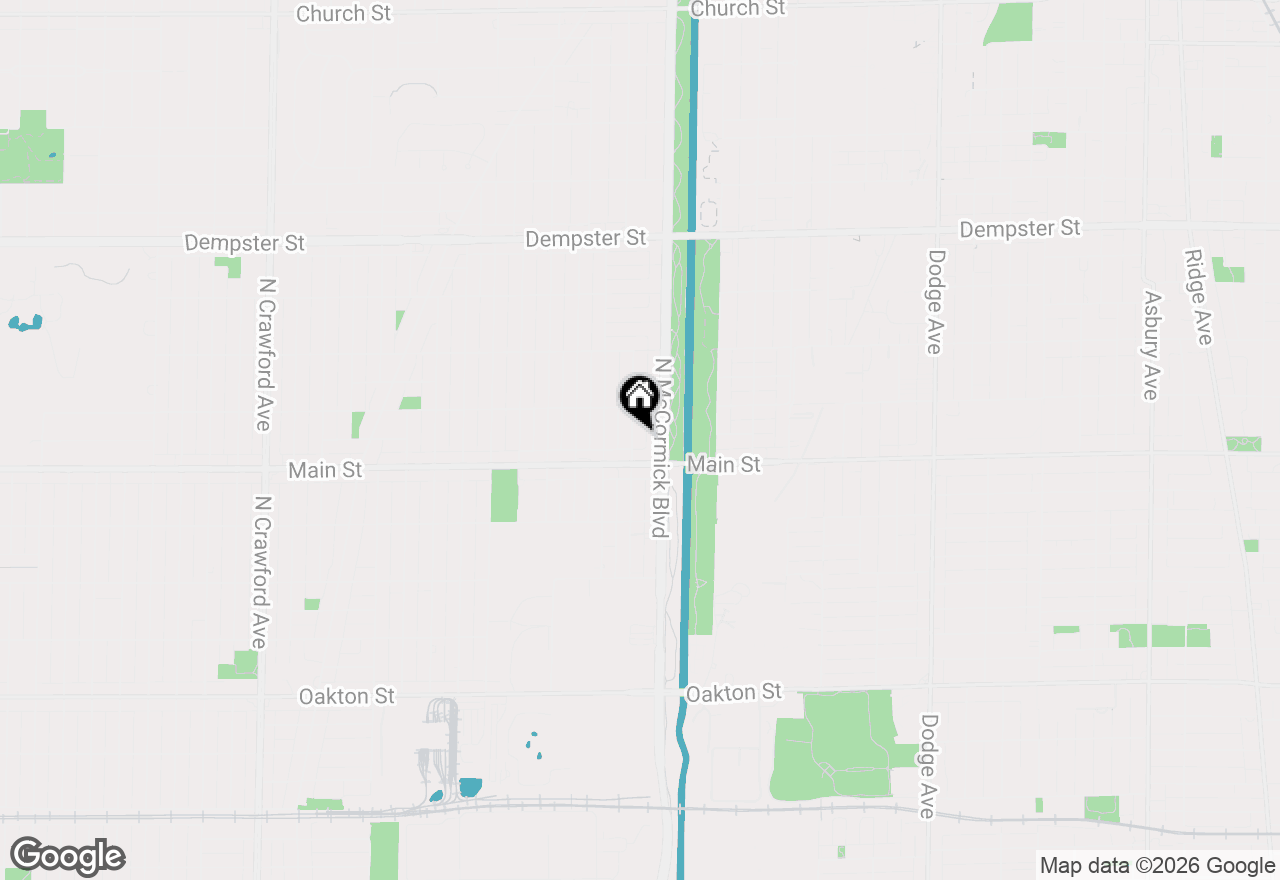 Map of 8425 Christiana Avenue, Skokie, IL 60076