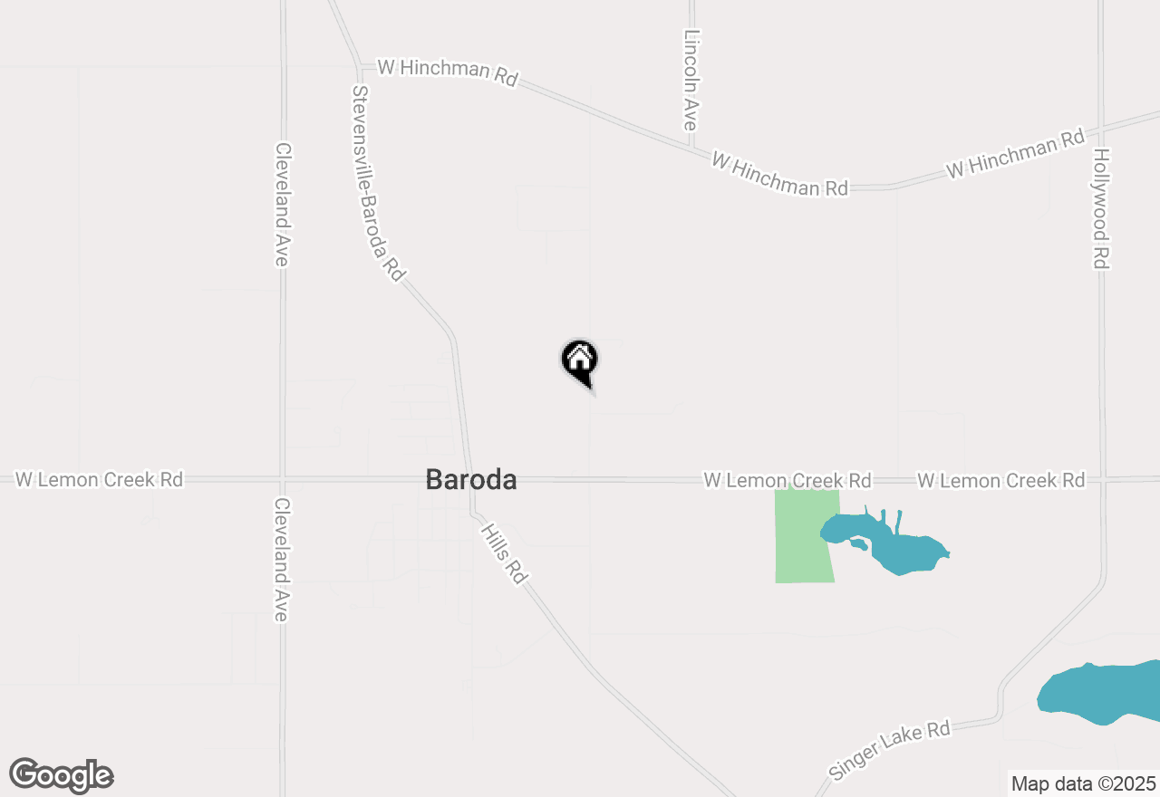 Map of 8750 Ruggles Rd. Road, Baroda, MI 49101
