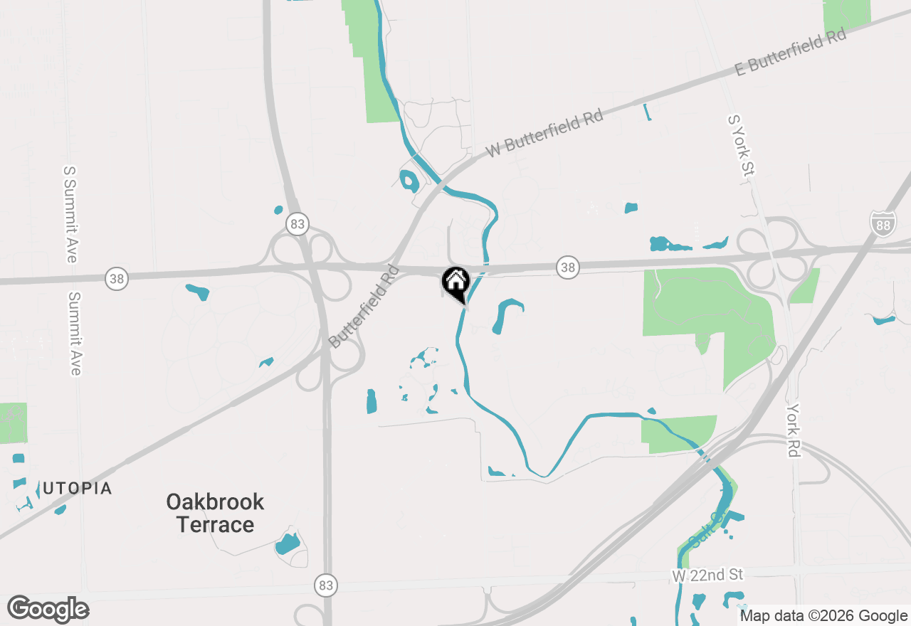 Map of 1S055 Spring Road #1C, Oakbrook Terrace, IL 60181