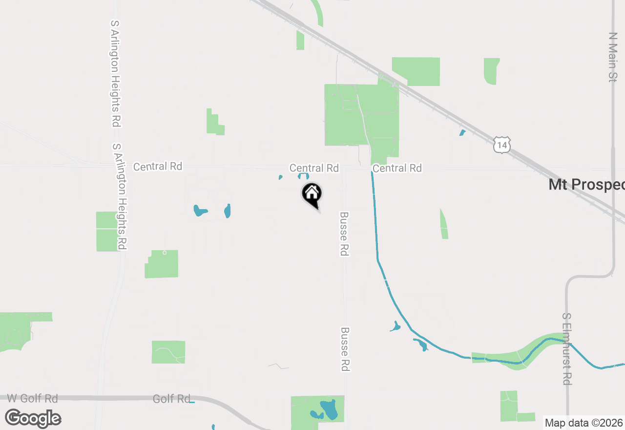 Map of 1605 E Central Road #410B, Arlington Heights, IL 60005