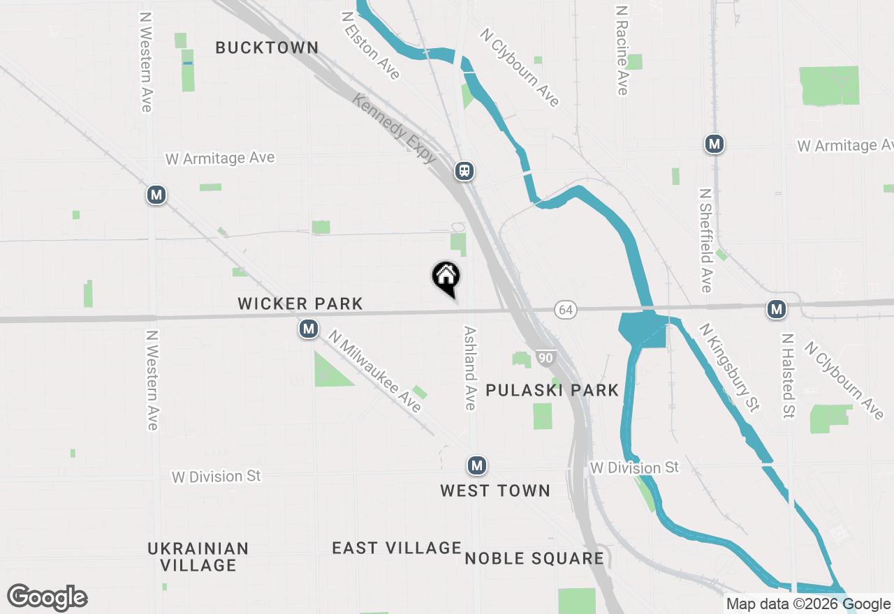 Map of 1600 N Marshfield Avenue #403, Chicago, IL 60622