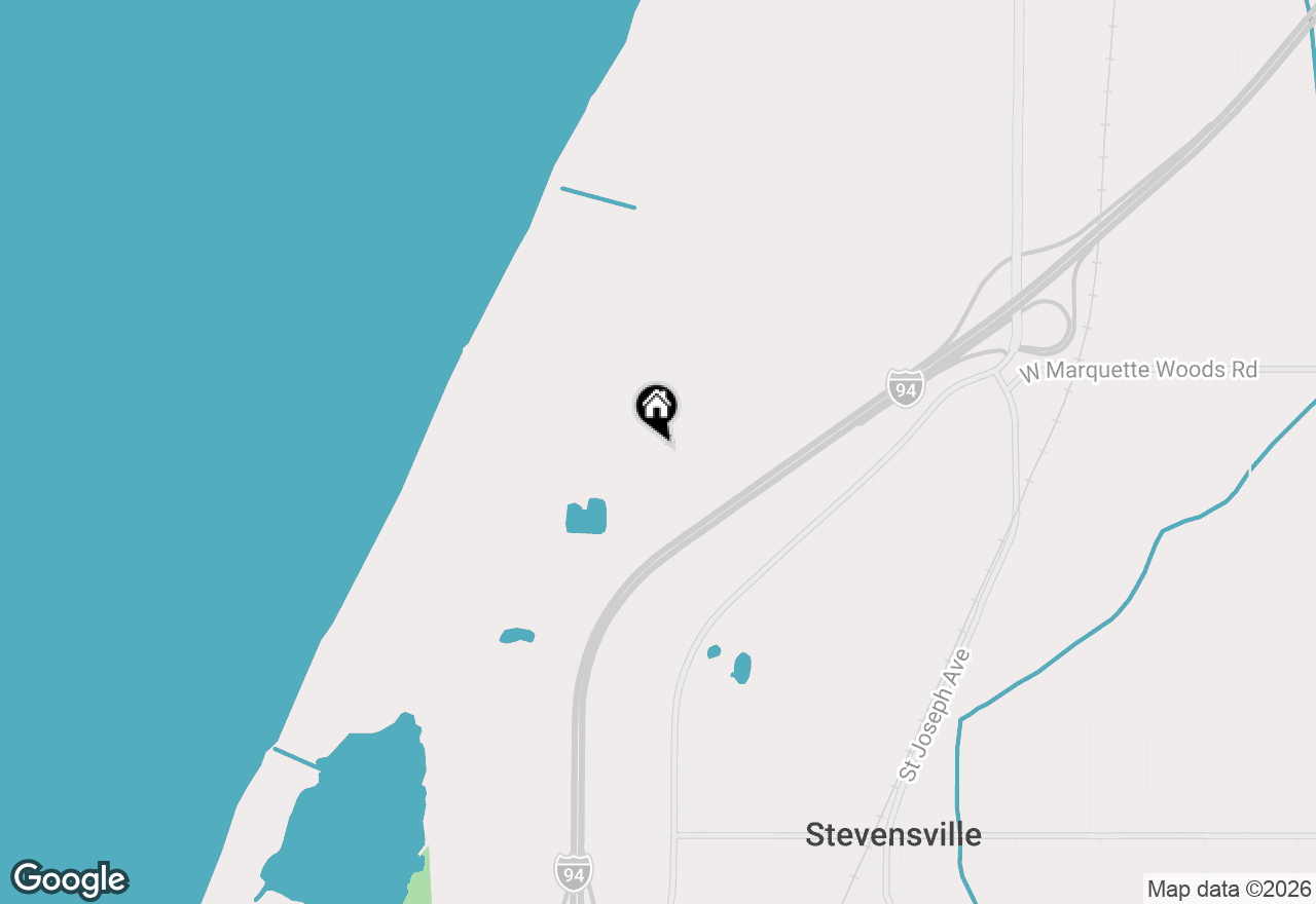 Map of 3124 Birchwood Street, Stevensville, MI 49127