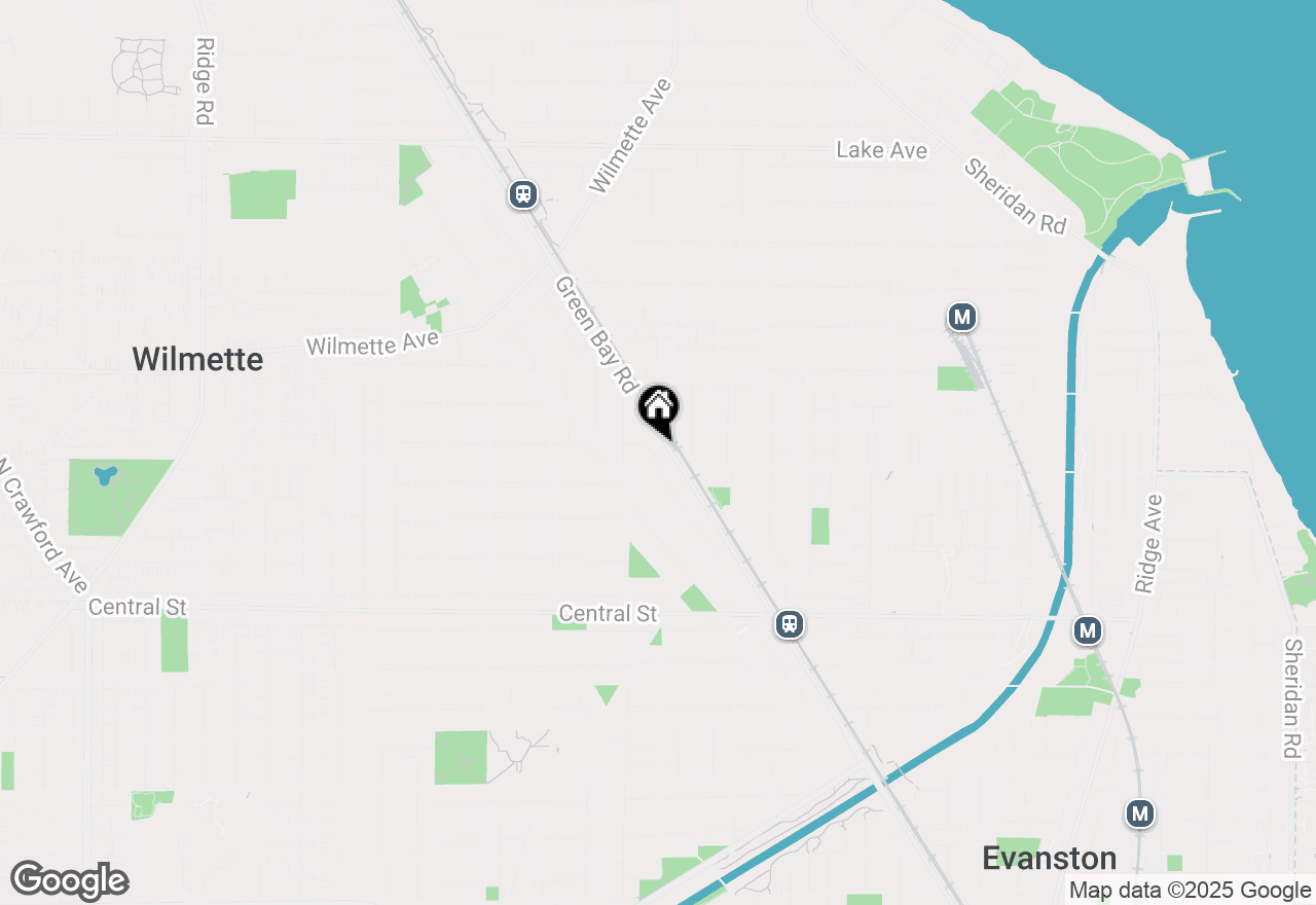 Map of 111 Green Bay Road, Wilmette, IL 60091