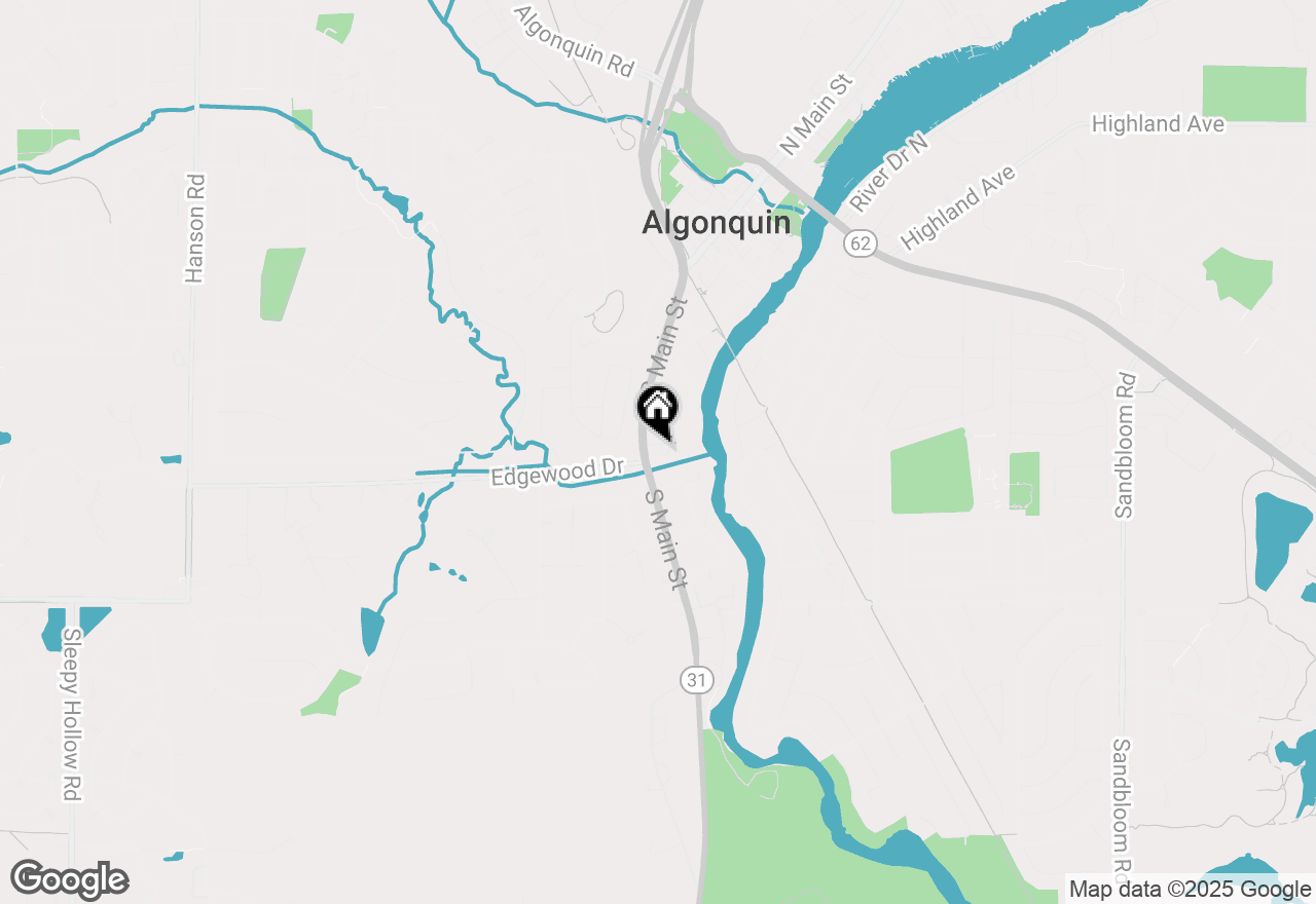 Map of 1107 S Main Street #1107-1111, Algonquin, IL 60102