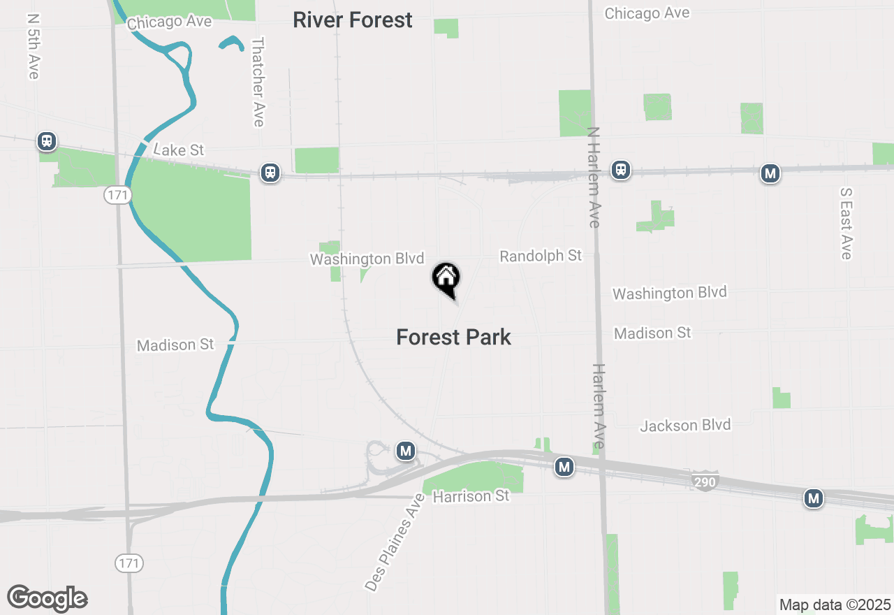 Map of 314 Lathrop Avenue #105, Forest Park, IL 60130
