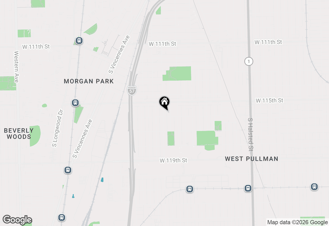 Map of 11545 S Loomis Street, Chicago, IL 60643