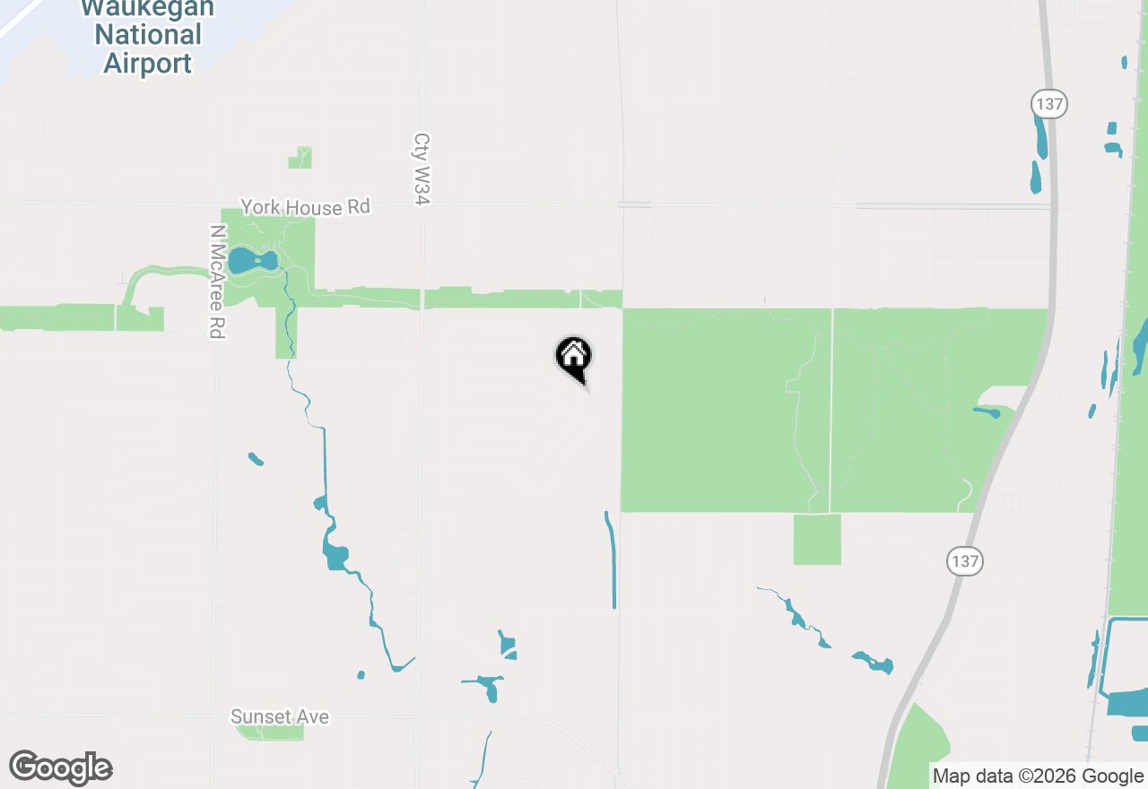 Map of 2814 N Butrick Street, Waukegan, IL 60087
