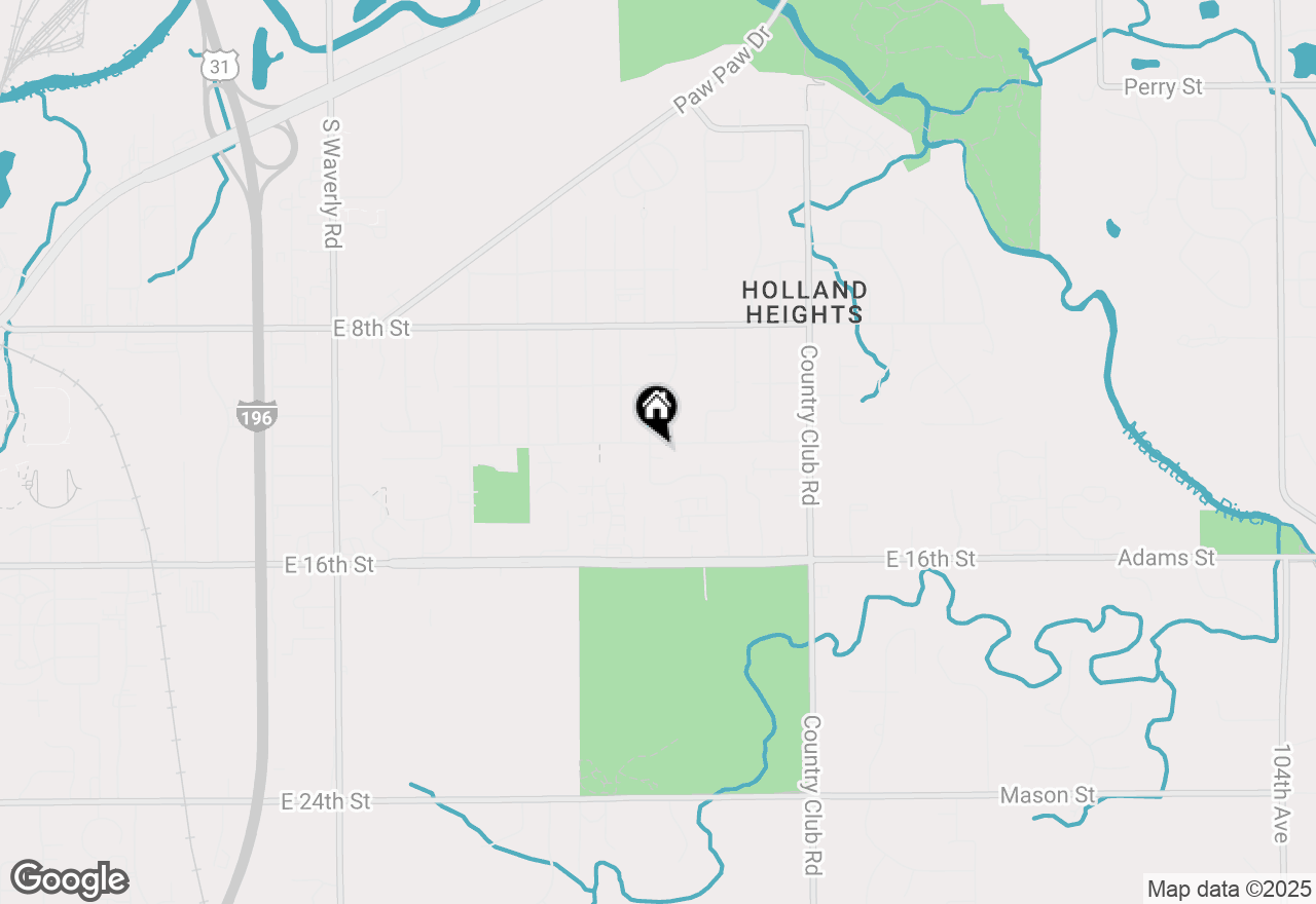 Map of 1016 E 12th Street, Holland, MI 49423