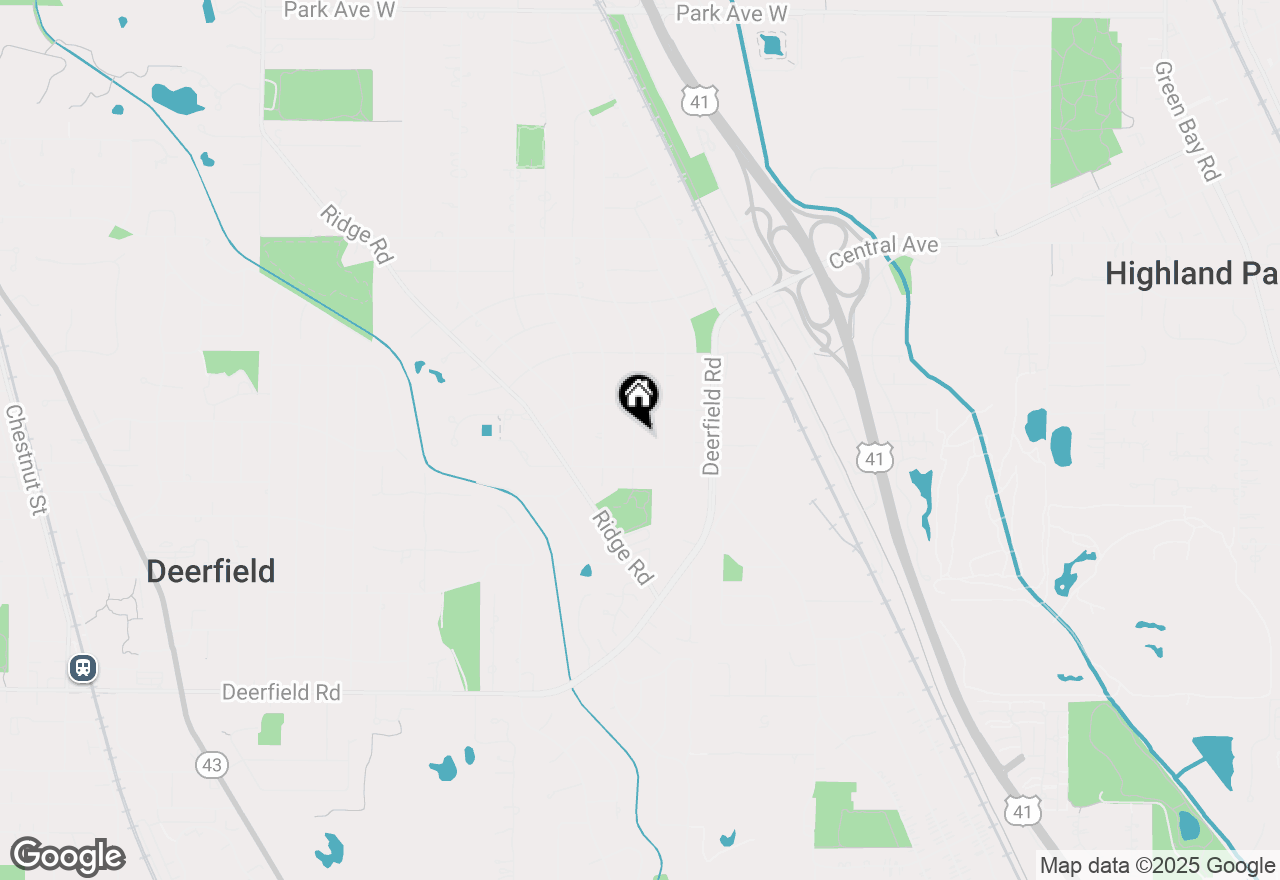 Map of 1247 Cavell Avenue, Highland Park, IL 60035