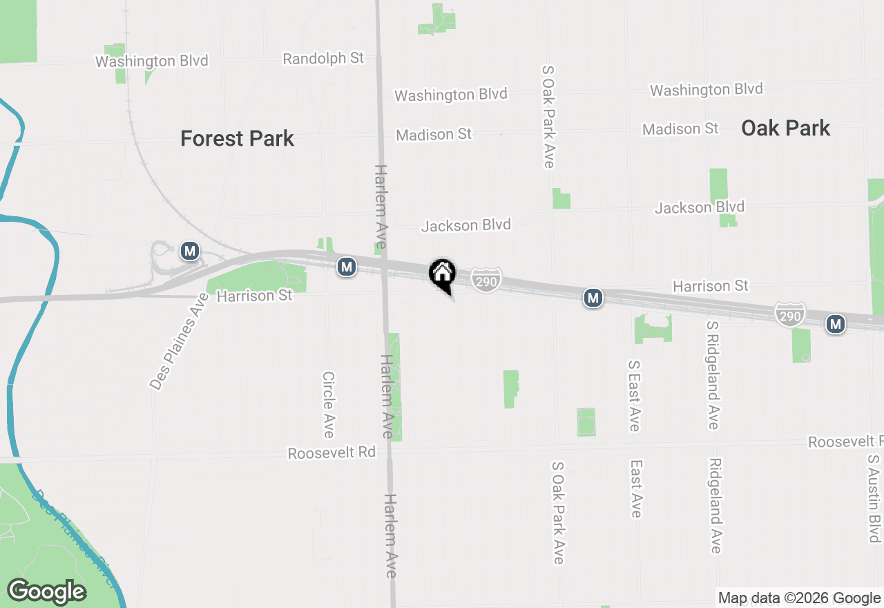 Map of 913 Wenonah Avenue #1, Oak Park, IL 60304