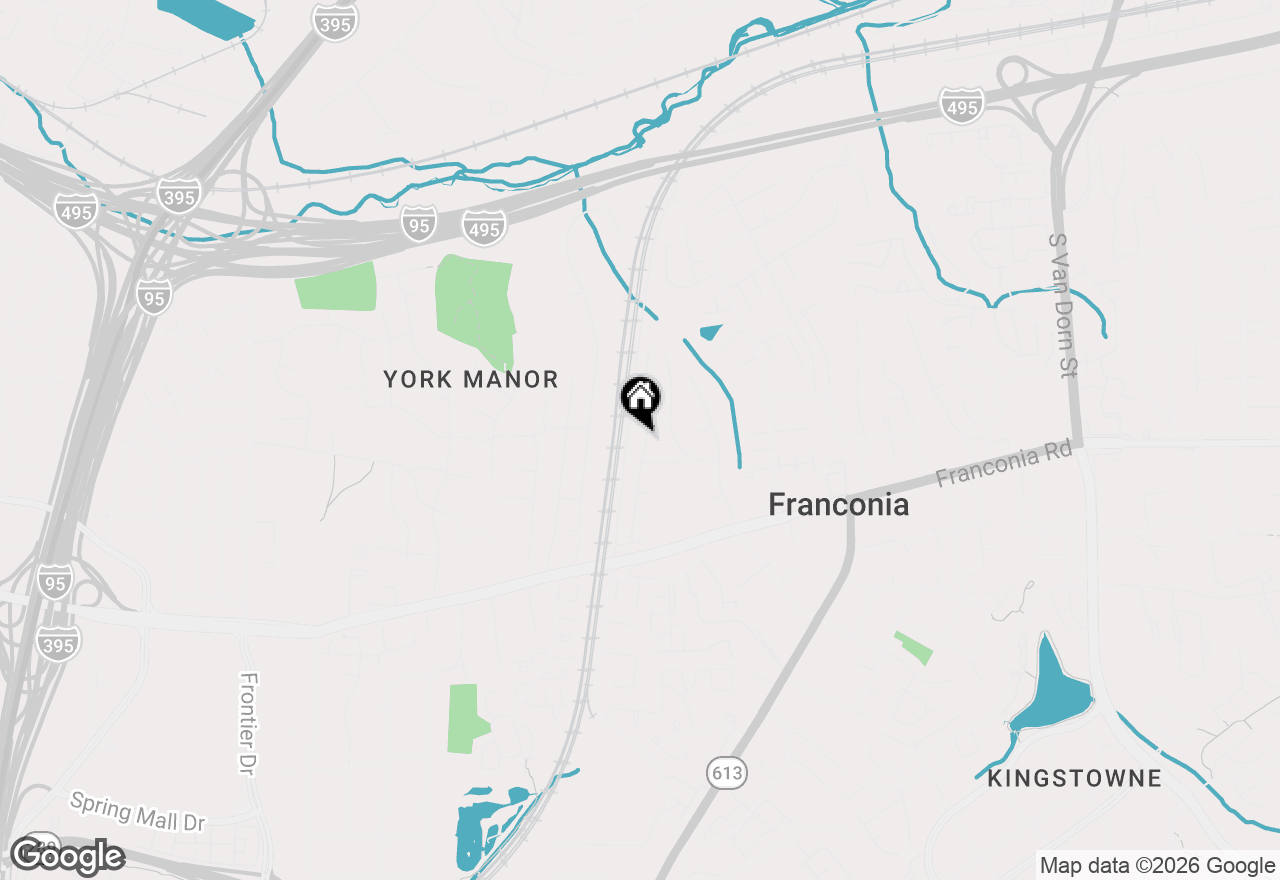 Map of 6129 Franconia Station Lane, Alexandria, VA 22310