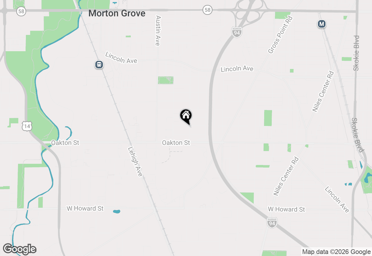Map of 5809 Keeney Street, Morton Grove, IL 60053