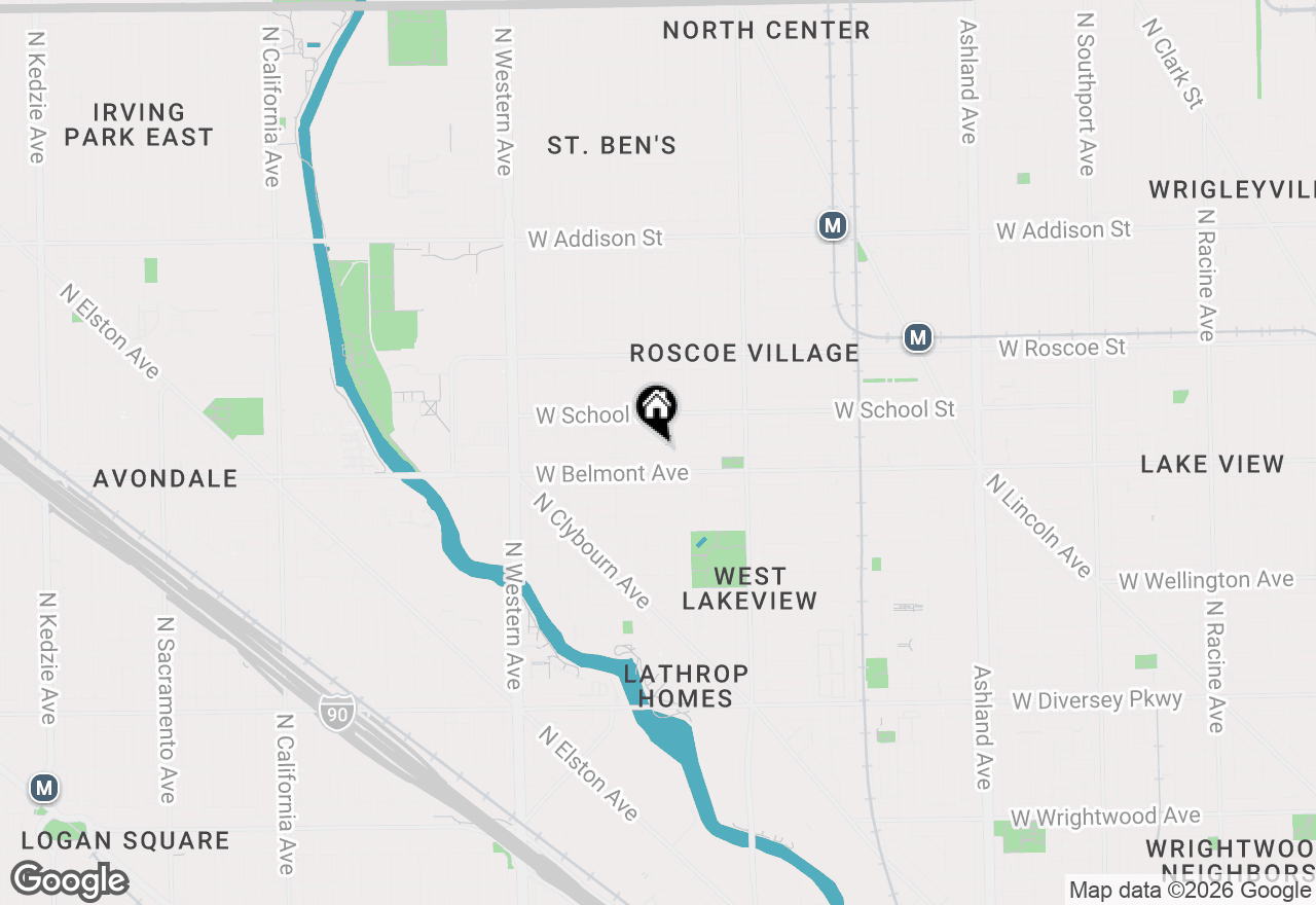 Map of 2131 W Melrose Street, Chicago, IL 60618