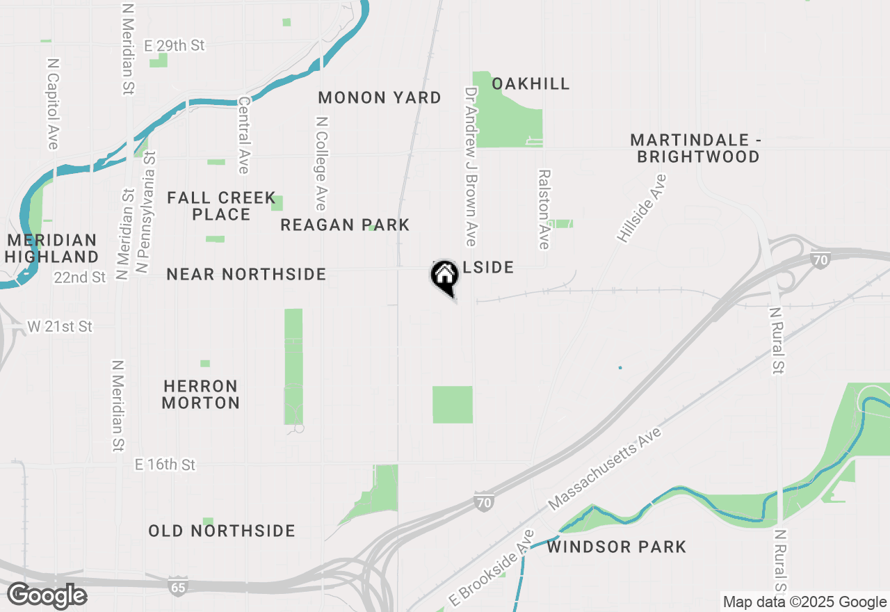 Map of 2072 Columbia Avenue, Indianapolis, IN 46202