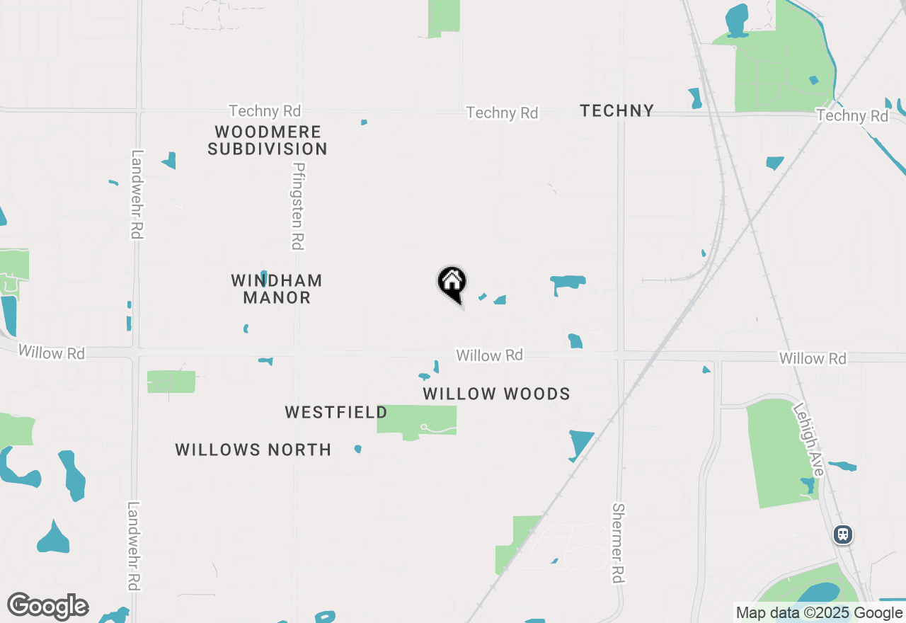 Map of 2520 Burgundy Lane, Northbrook, IL 60062