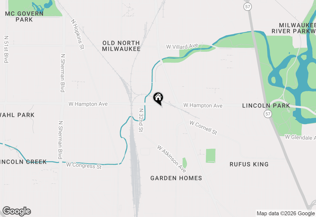 Map of 4768 N 30th St #4770, Milwaukee, WI 53209