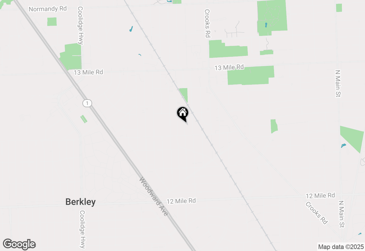 Map of 2607 Ferncliff Avenue, Royal Oak, MI 48073