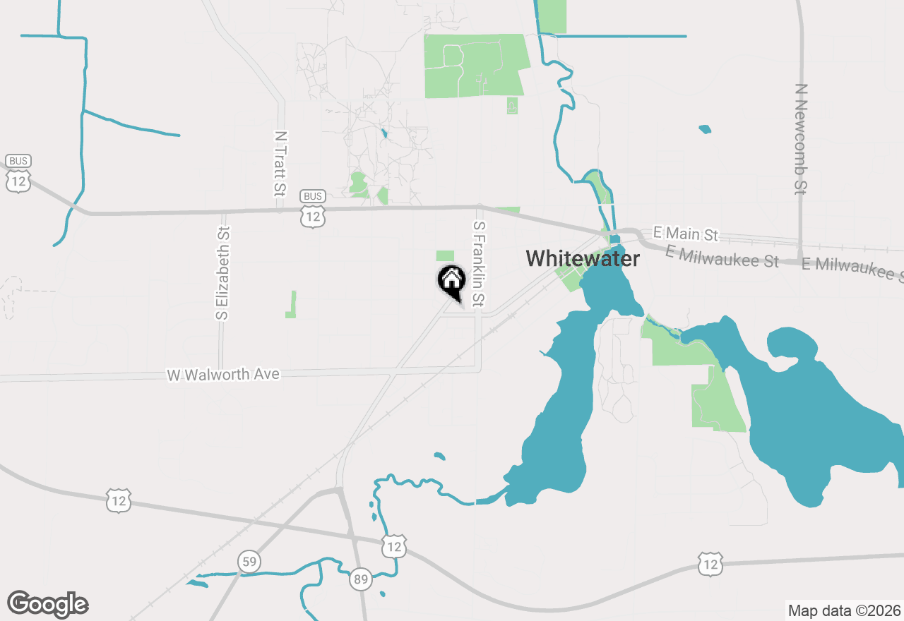 Map of 542 W Whitewater St, Whitewater, WI 53190