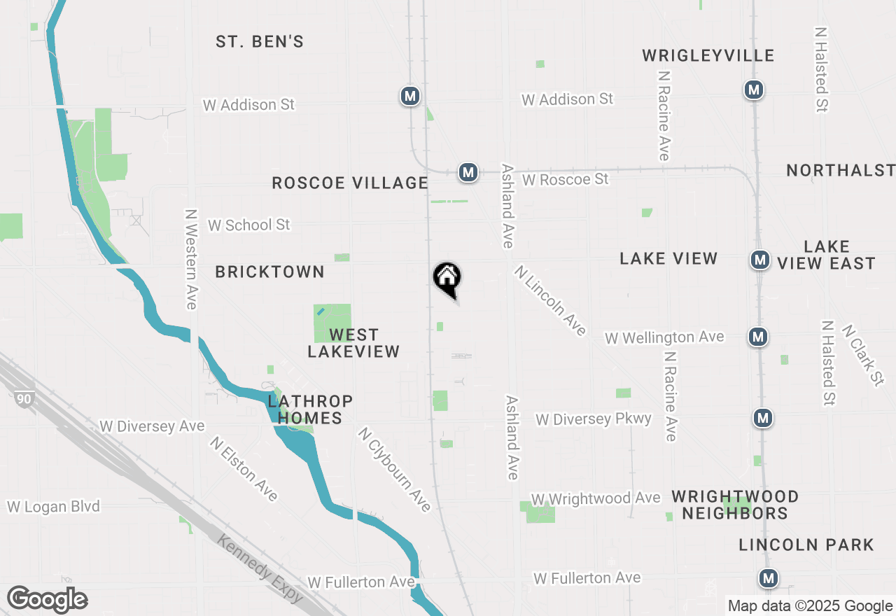 Map of 1737 W Barry Avenue #A, Chicago, IL 60657