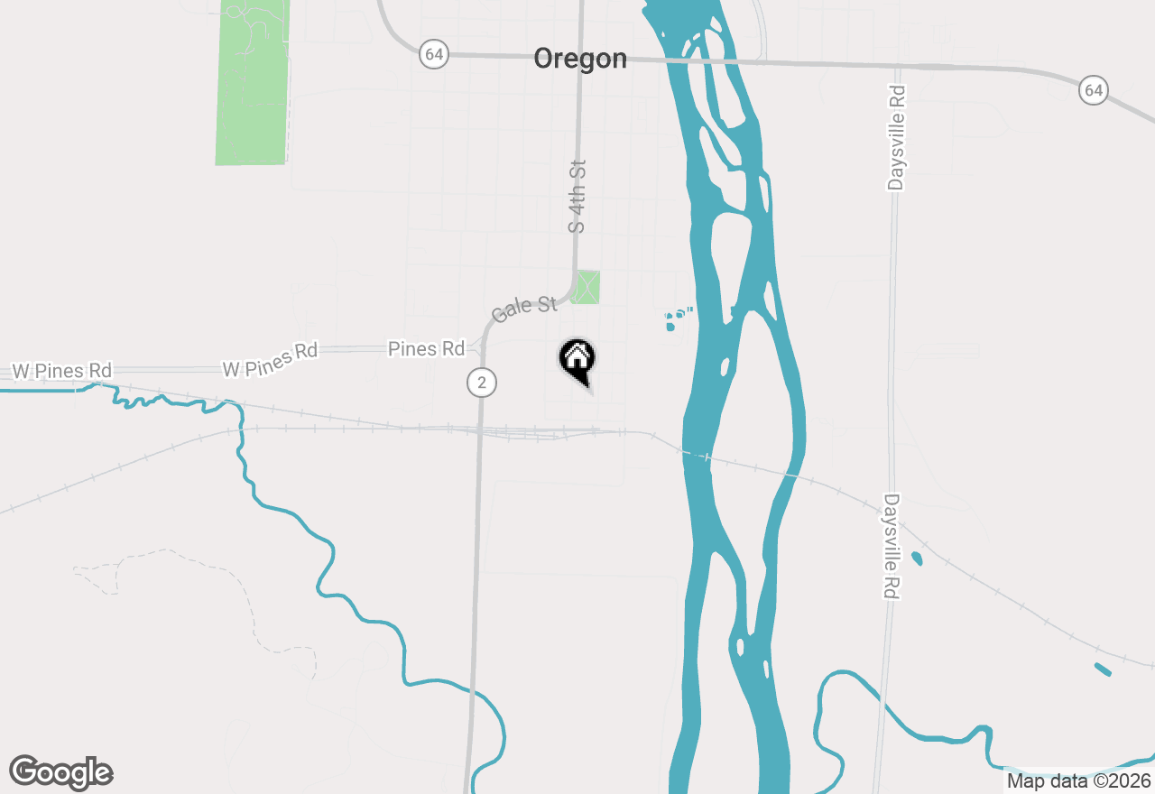 Map of 1009 S 4th Street, Oregon, IL 61061